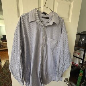 Vintage Tommy Hilfiger Men's Striped Button-Down Shirt